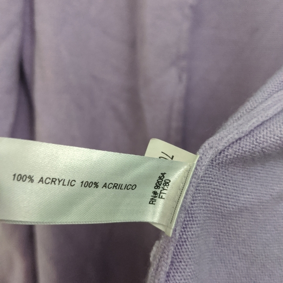 Carolyn Taylor Purple Cardigan medium - Picture 4 of 5